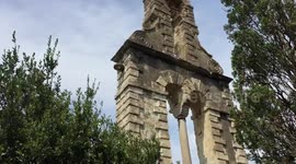 Ruined Monastery of Arcoudilas on the Island of Corfu