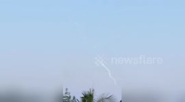 Space X launch as seen from San Diego