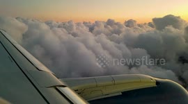 Sunset Clouds from Commercial Flight