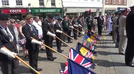 Flag raising ceremony in Hereford
