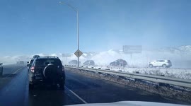 Weather watchers extreme high winds in highway