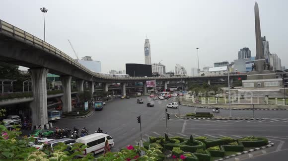 BTS Skytrain at Victory Monument, Bangkok-1
