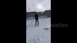 Newsflare Edit - Car ⛷ skiing Dublin part 2