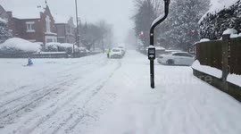 Beast from the East. Travel Chaos in Lincoln, Lincolnshire