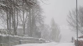 Snowstorm in Glasgow