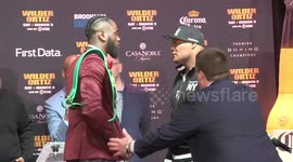 Intense! Wilder and Ortiz face-off in New York