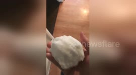 Newsflare Edit - Grandad fed up of getting snowballed