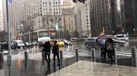 Bad weather in New York City
