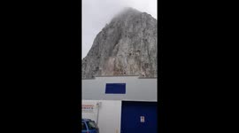 Rockfall Devils Tower Road (Gibraltar) 2.3.18