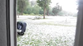 Hailstorm hits New Mexico