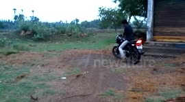kirankumar bike stunt