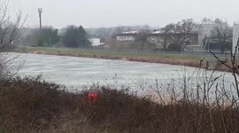 Lake Frozen Over In South London