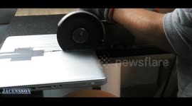 YouTuber slices MacBook Pro in half to see what's inside