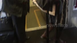 #stuckonatrain stuck on a train stranded near Christchurch uk train stuck in icy conditions near Sway Dorset