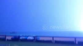 Spectacular night-time lightning bolt in Queensland