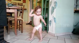 Excited Toddler Says, 