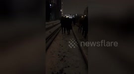 Newsflare Edit - @Se_Railway @BBCTravelAlert well after 3hrs commuters have had enough #lewisham https://t.co/Oc1GwZQEFL