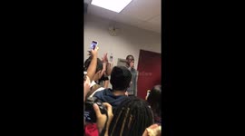 Dwyane Wade makes surprise visit to Stoneman Douglas High School