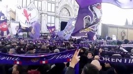 Thousands of Fiorentina fans observe silence at Astori funeral