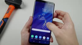 New Samsung phone undergoes hammer and knife-scratch test