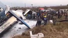 Eyewitness video shows aftermath of Kathmandu plane crash