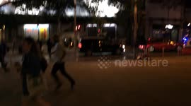 London Bridge attack: Police urge pedestrians to back away from terrorists' van