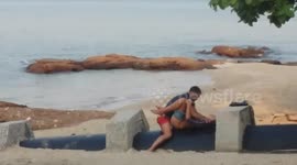 Newsflare - Tourists face jail after having sex on beach at 8am