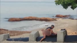 Night Cam Beach Sex - Newsflare - Tourists face jail after having sex on beach at 8am