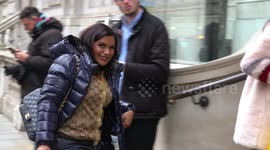 US actor Mindy Kaling returns from shopping ahead of Disney premiere