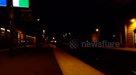 A train passes in the station France Bar le Duc