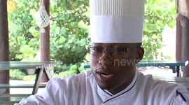 ST LUCIA chef attacked by fly