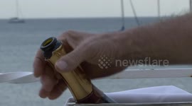 TONY rubbing the bubbly