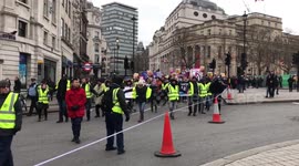 Protest against racism by Trafalgar Square