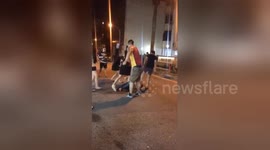 Newsflare Edit - Fighting at the Frog Porridge Restaurant in Singapore