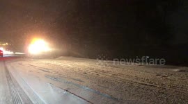 Plowing the stocks bridge bypass last night