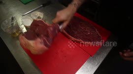 Restaurant serves up massive steak which weighs more than a newborn lamb - and costs £179