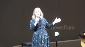 Adele Funny talks about a fan so drunk she pissed herself in Vegas - June 6, 2016 Amsterdam