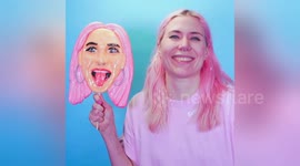 Newsflare Edit - Narcissists can now get their entire face made out of a giant lollipop