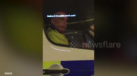 A police officer is being investigated after he was allegedly caught on camera using a mobile phone while behind the wheel of a VIDEO van