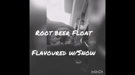 Root Beer Float Flavored With Snow