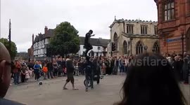 FIRE EATER ALMOST DIES!