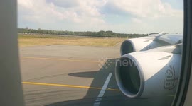 Take Off From Milano Malpensa MXP To New York JFK With Airbus A380-800 Emirates