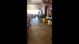 Random Habitat for Humanity ReStore customer playing the piano beautifully.