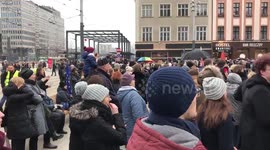 Black protest in Poland now! https://t.co/0l44bRtLPi