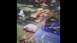 Fire on the set of Motherless Brooklyn, featuring Ed Norton and Bruce Willis.