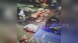 Newsflare Edit - Fire on the set of Motherless Brooklyn, featuring Ed Norton and Bruce Willis.