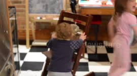 Dad takes his sick kids to drive through safari