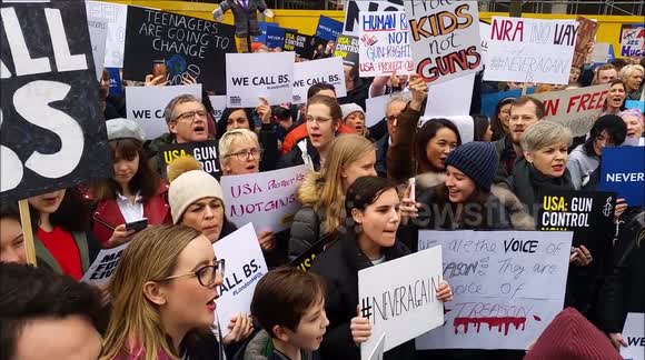 March for Our Lives rally held outside US embassy in London