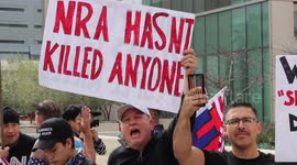 Gun rights advocates hold counterprotest in Los Angeles