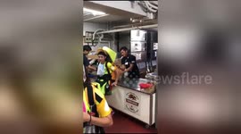 Newsflare Edit - F1-style pit stop beer re-fills at Japanese baseball stadium